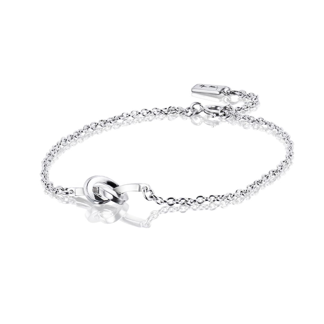 Efva Attling Love knot rannekoru, hopeaa