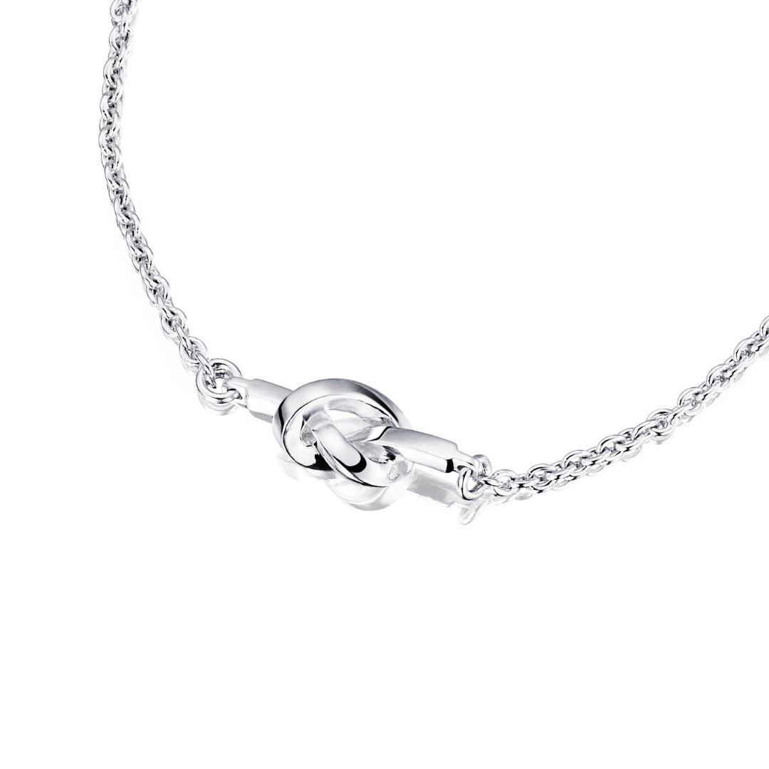 Efva Attling Love knot rannekoru, hopeaa
