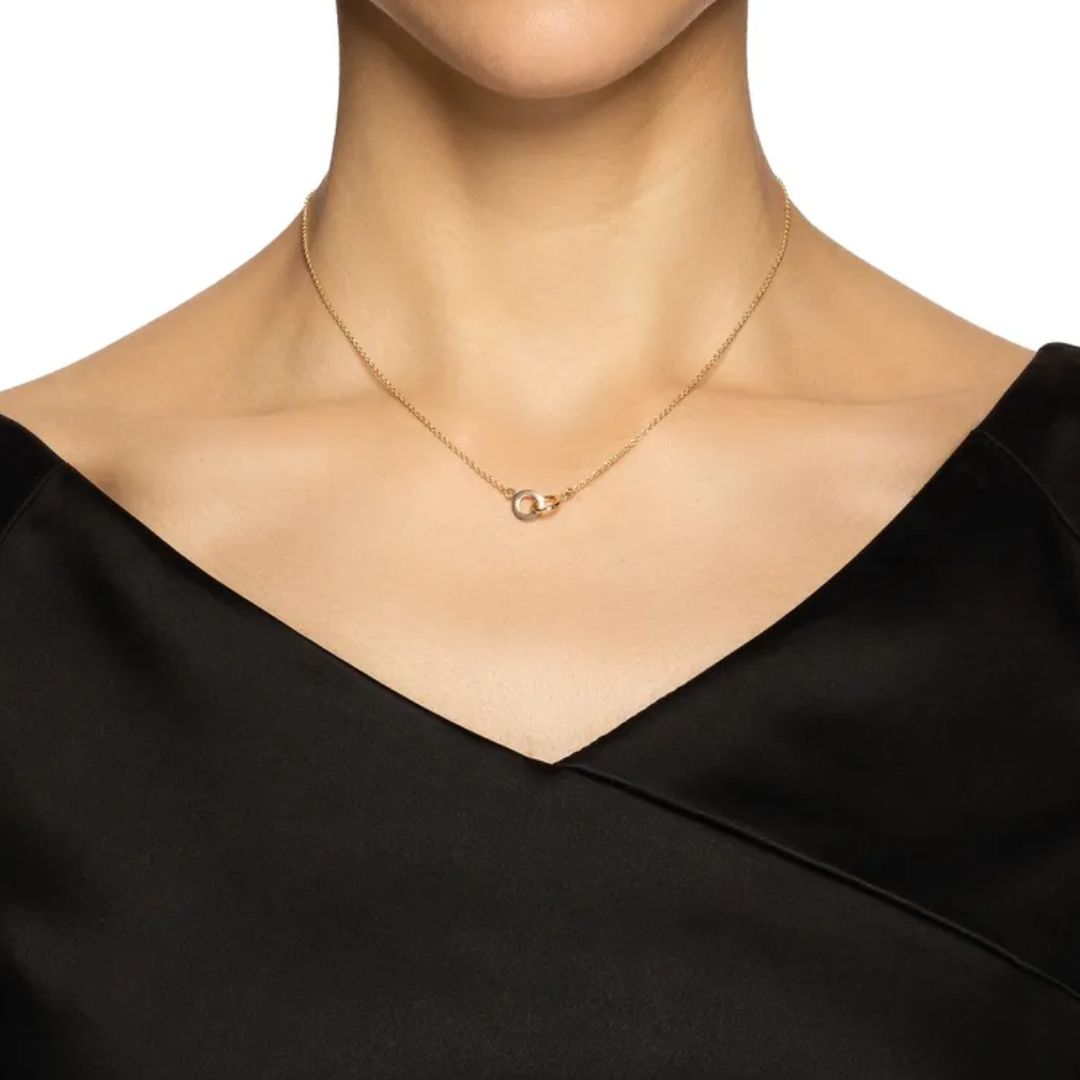 Efva Attling Mini Twosome necklace, yellow gold