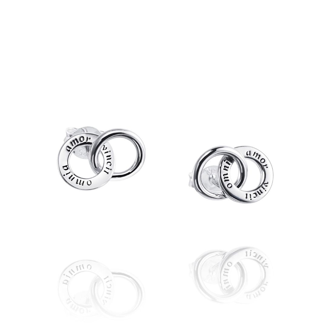 Efva Attling Mini Twosome korvakorut, hopeaa