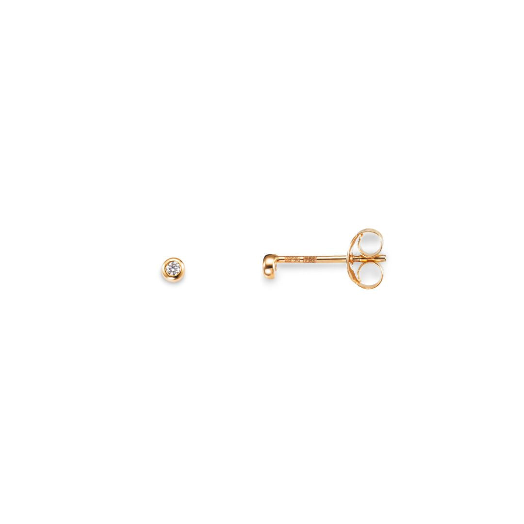 Efva Attling My first diamond studs korvakorut, keltakultaa timanteilla
