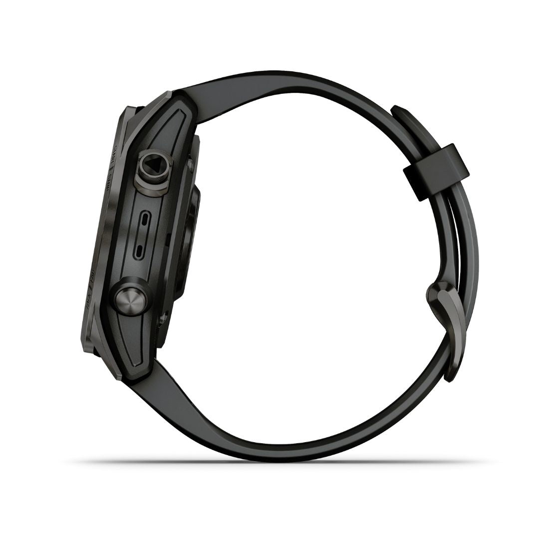 Garmin Fenix 7S Sapphire Solar 42 mm hiilenharmaa ja musta, multisport-GPS-kello 010-02539-25