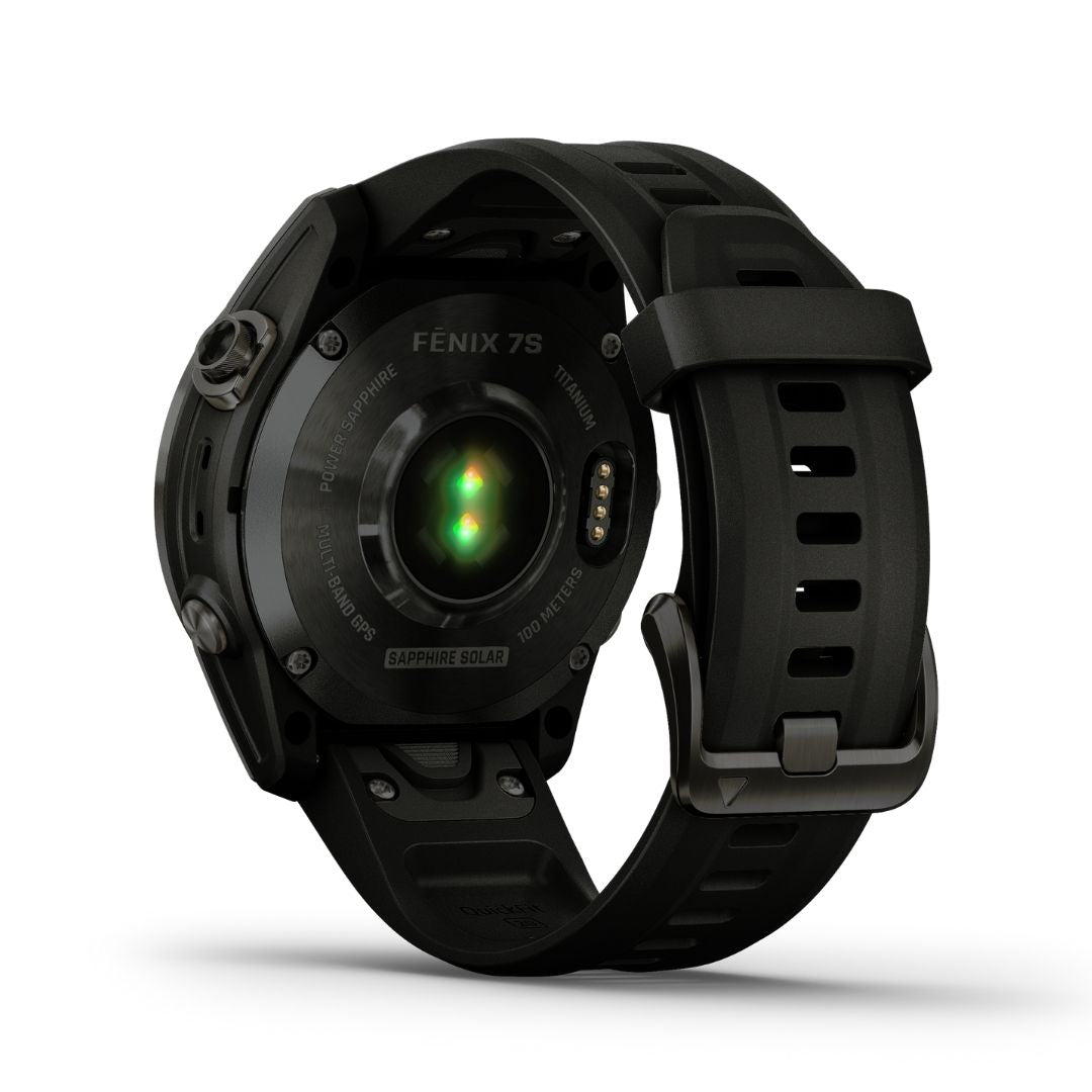 Garmin Fenix 7S Sapphire Solar 42 mm hiilenharmaa ja musta, multisport-GPS-kello 010-02539-25