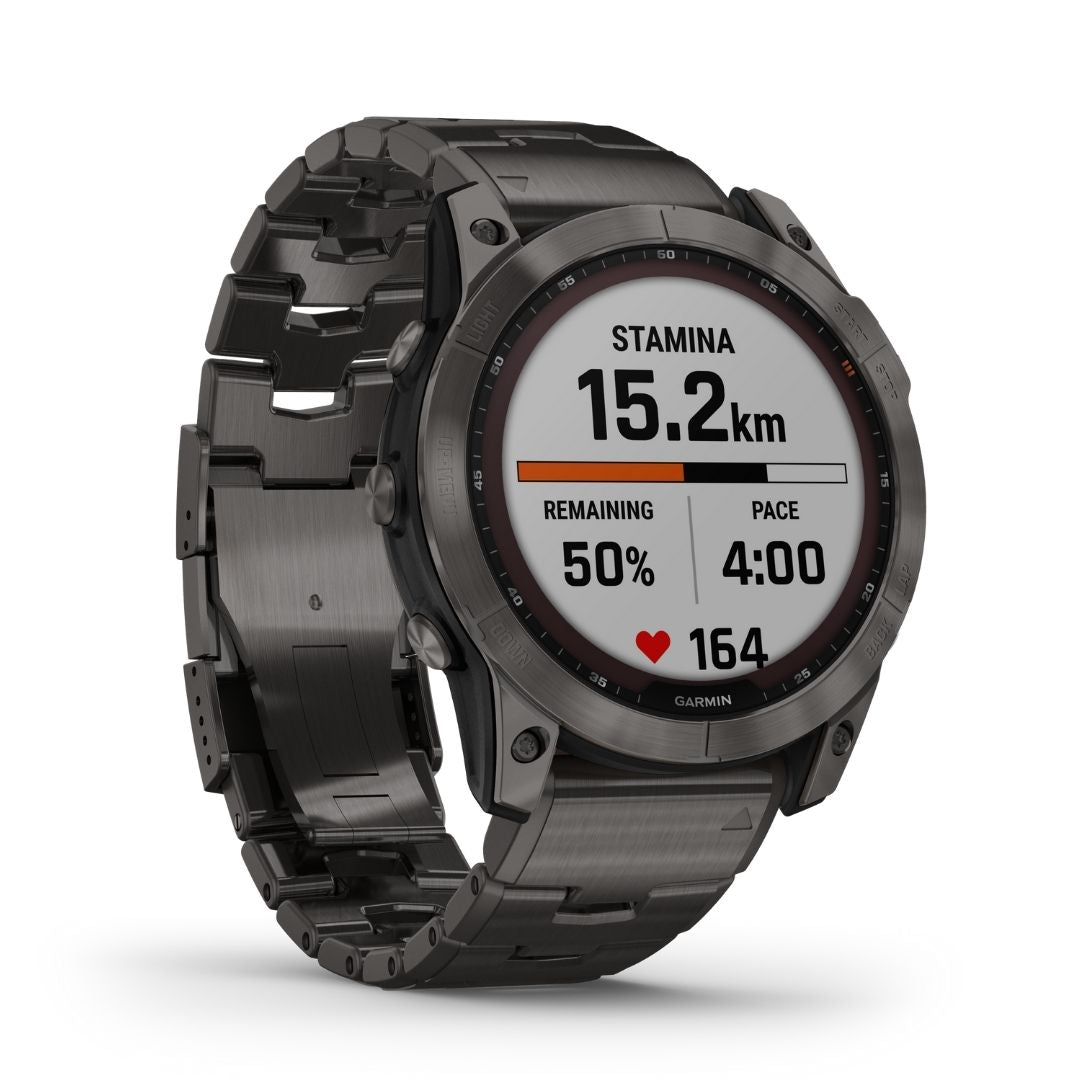 Garmin Fenix 7X Sapphire Solar 51 mm hiilenharmaa, multisport-GPS-kello 010-02541-27