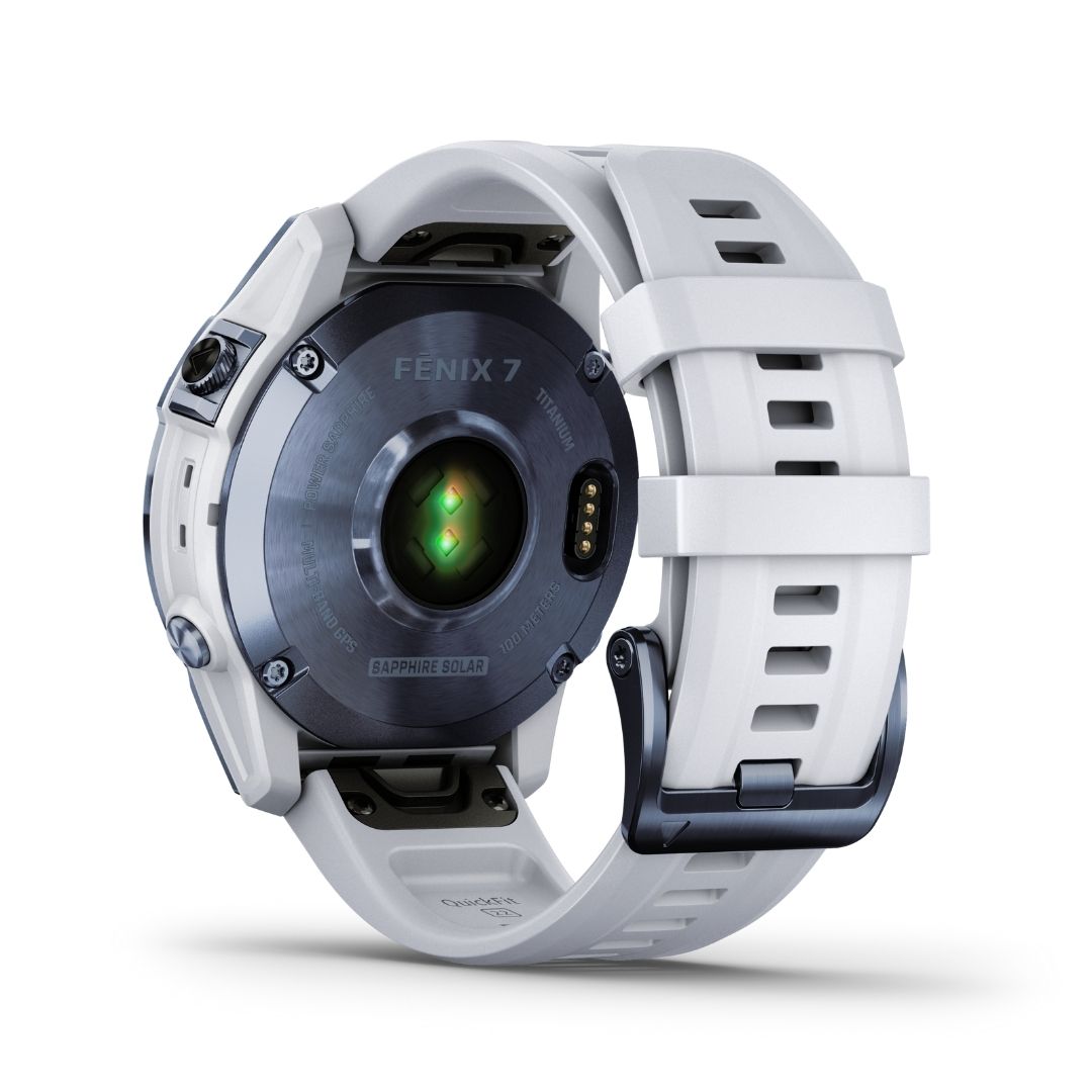 Garmin Fenix 7 Sapphire Solar 47 mm vaaleansininen ja vaaleanharmaa, multisport-GPS-kello 010-02540-25