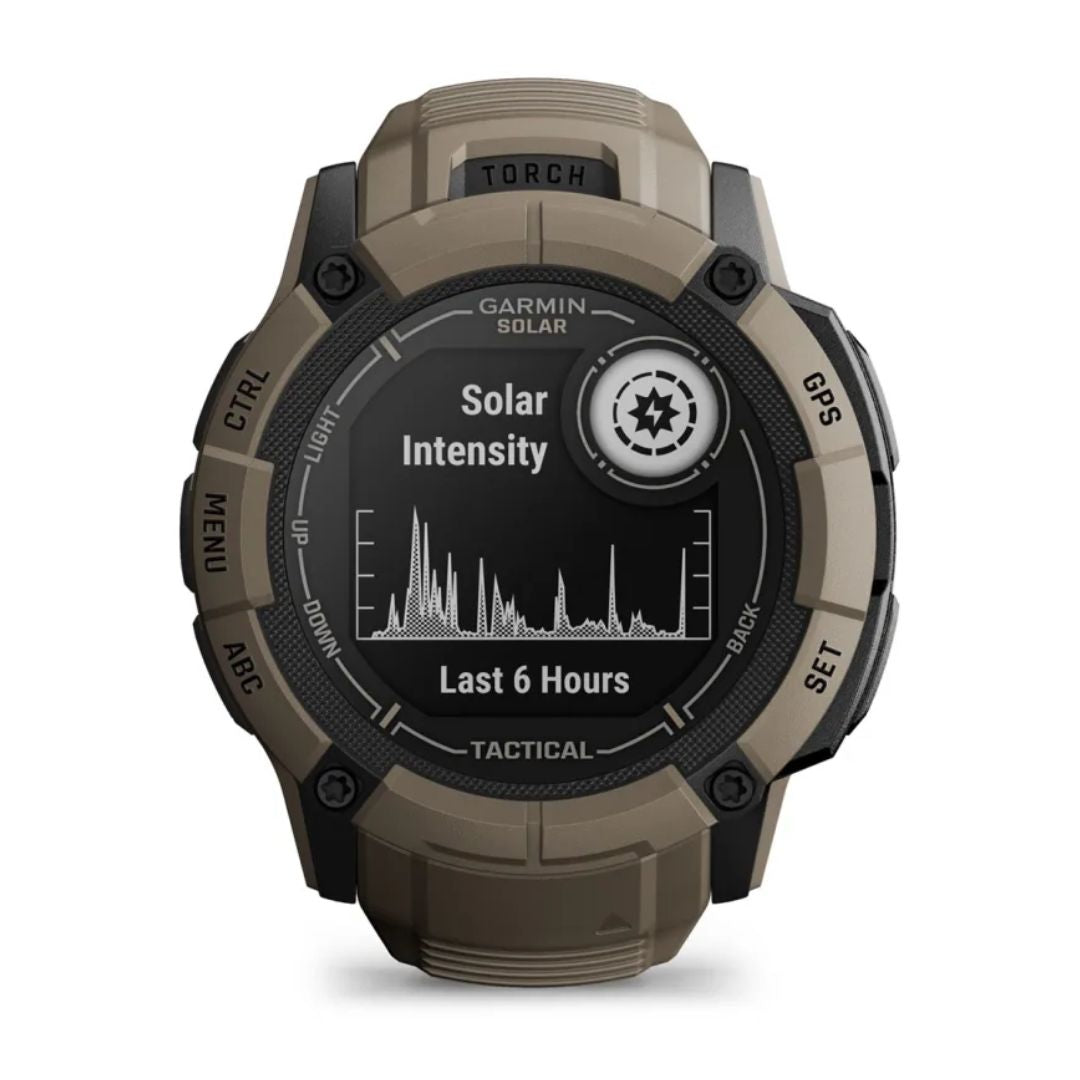 Garmin Instinct 2X Solar, Tactical Edition, ruskea, GPS-älykello 010-02805-02