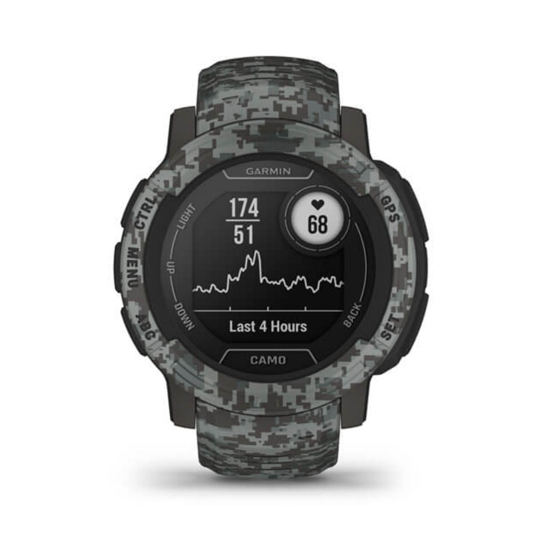 Garmin Instinct 2 Camo Edition, Graphite Camo, GPS-älykello 010-02626-03