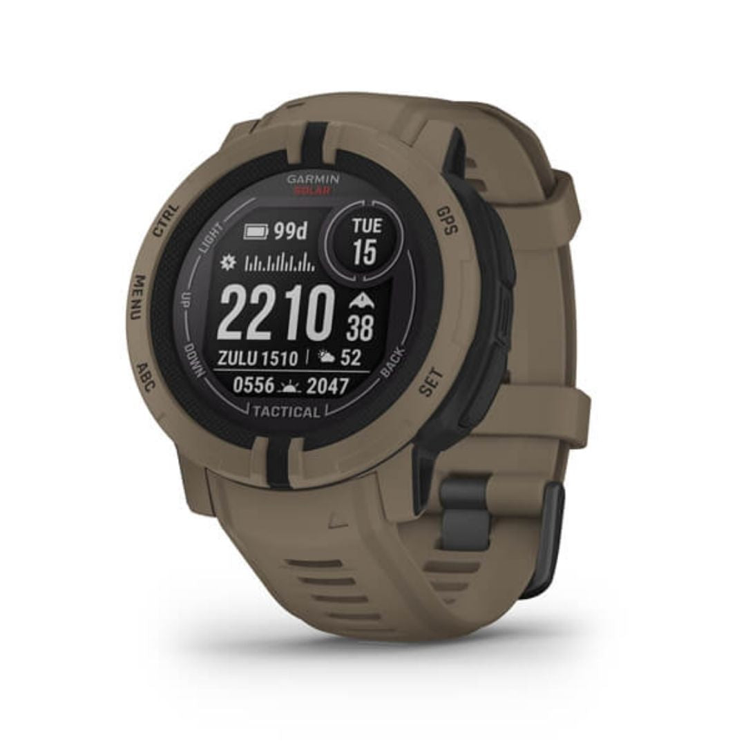 Garmin Instinct 2 Solar Tactical, ruskea, GPS-älykello 010-02627-04