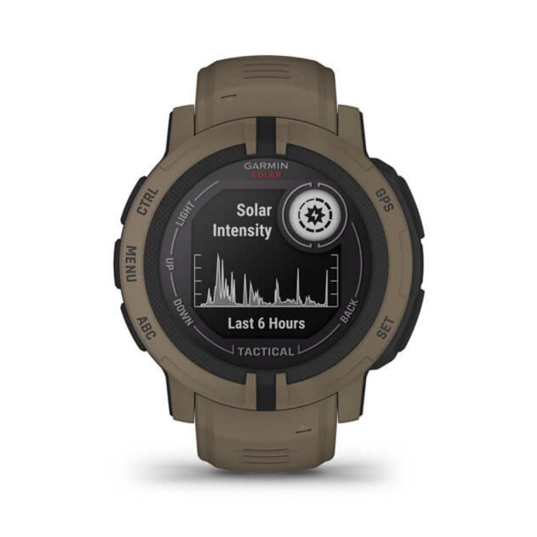 Garmin Instinct 2 Solar Tactical, ruskea, GPS-älykello 010-02627-04