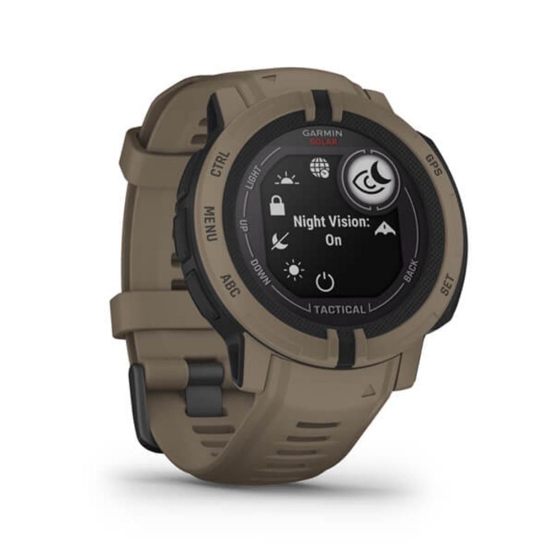 Garmin Instinct 2 Solar Tactical, ruskea, GPS-älykello 010-02627-04