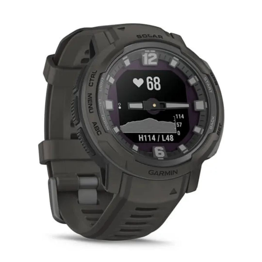 Garmin Instinct Crossover Solar, Black Graphite, GPS-hybridiälykello 010-02730-01