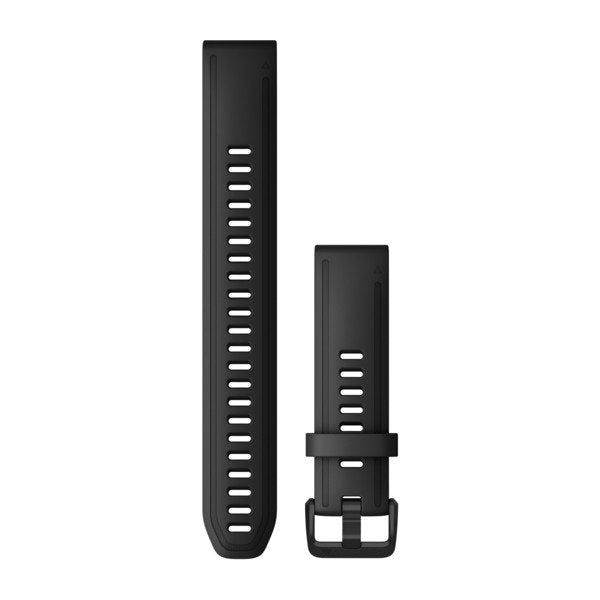 Garmin QuickFit 20mm pitkä ranneke, Musta silikoni 010-12942-00 - Garmin - Laatukoru