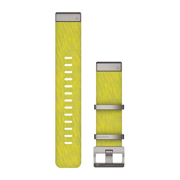 Garmin QuickFit 22mm ranneke, jakardikudottu kelta-vihreä nailon 010-12738-23 - Garmin - Laatukoru