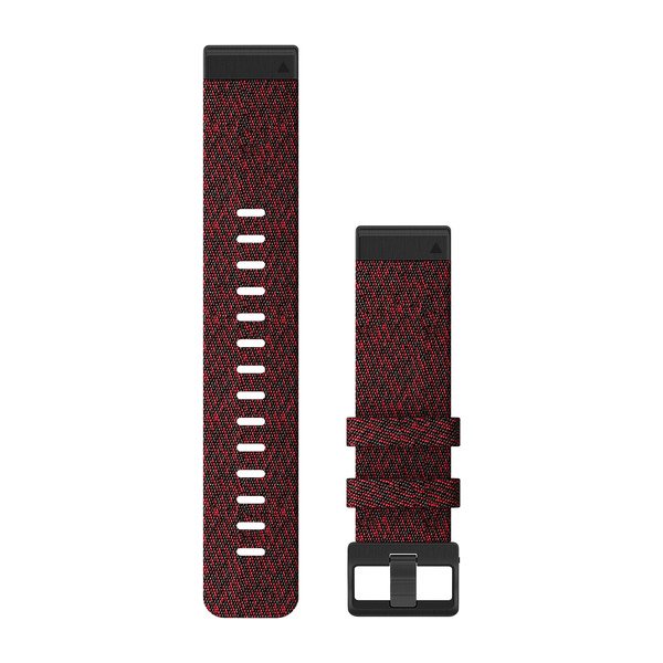 Garmin QuickFit 22mm ranneke, meleerattu punainen nailon 010-12863-06 - Garmin - Laatukoru