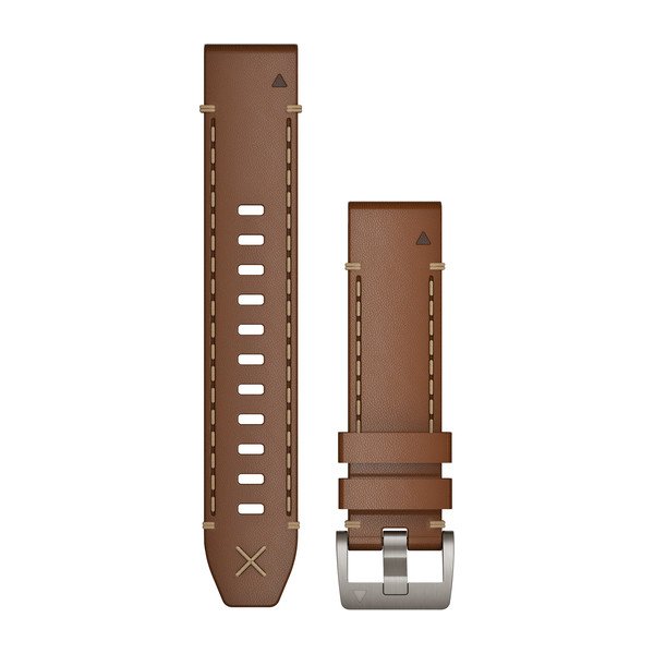 Garmin QuickFit 22mm ranneke, Ruskeaa italialaista lehmännahkaa 010-12863-04 - Garmin - Laatukoru