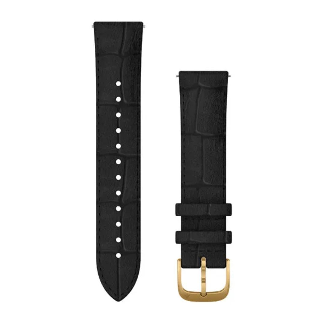 Garmin Quick release -nahkaranneke 20mm, pikakiinnitys, musta, 010-12924-22