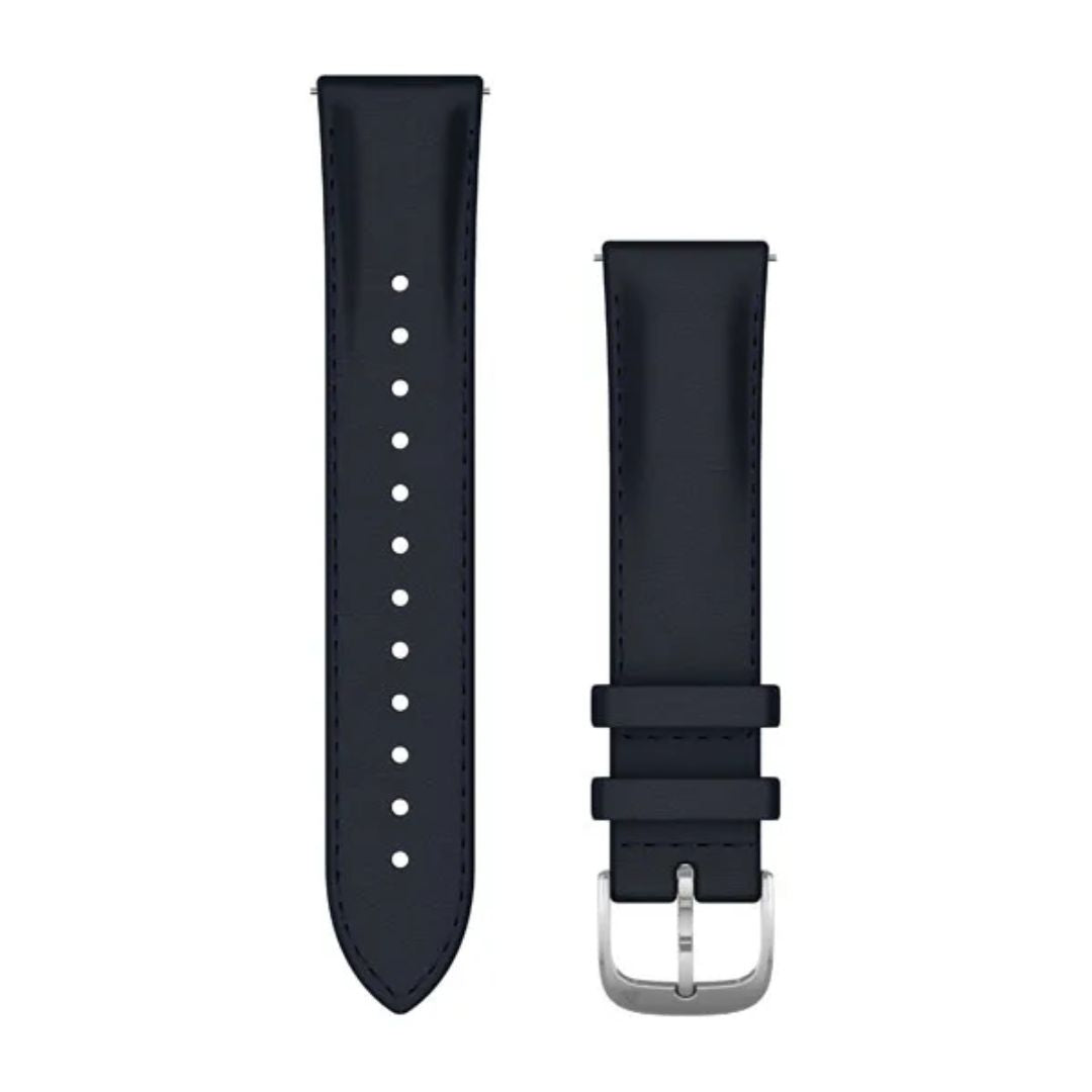 Garmin Quick release -nahkaranneke 20mm, pikakiinnitys, tummansininen, 010-12924-20