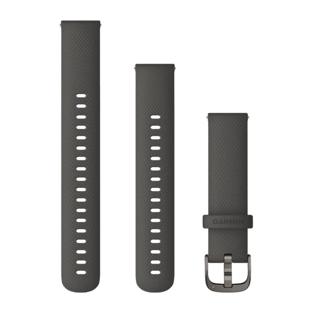 Garmin Quick release -silikoniranneke 18mm, pikakiinnitys, grafiitti, 010-12932-0E