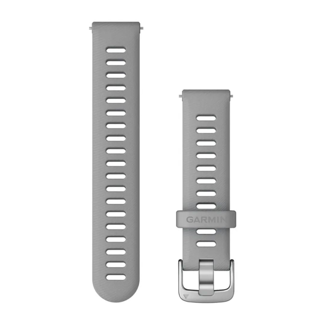 Garmin Quick release -silikoniranneke 18mm, pikakiinnitys, utuharmaa, 010-11251-3G