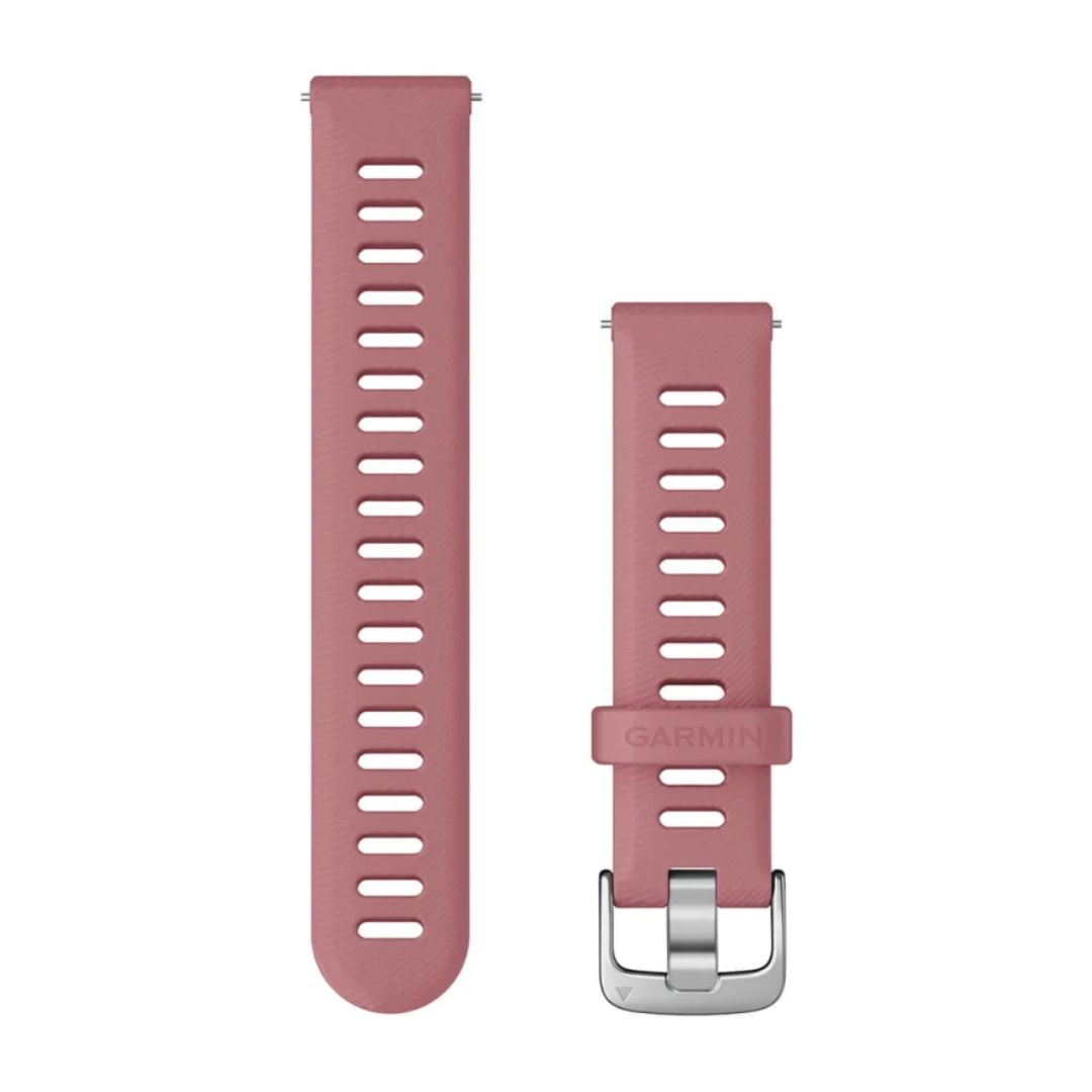 Garmin Quick release -silikoniranneke 18mm, pikakiinnitys, vaalea pinkki, 010-11251-3H