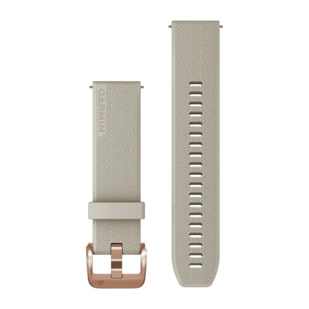Garmin Quick release -silikoniranneke 20mm, pikakiinnitys, hiekanvärinen, 010-13114-02