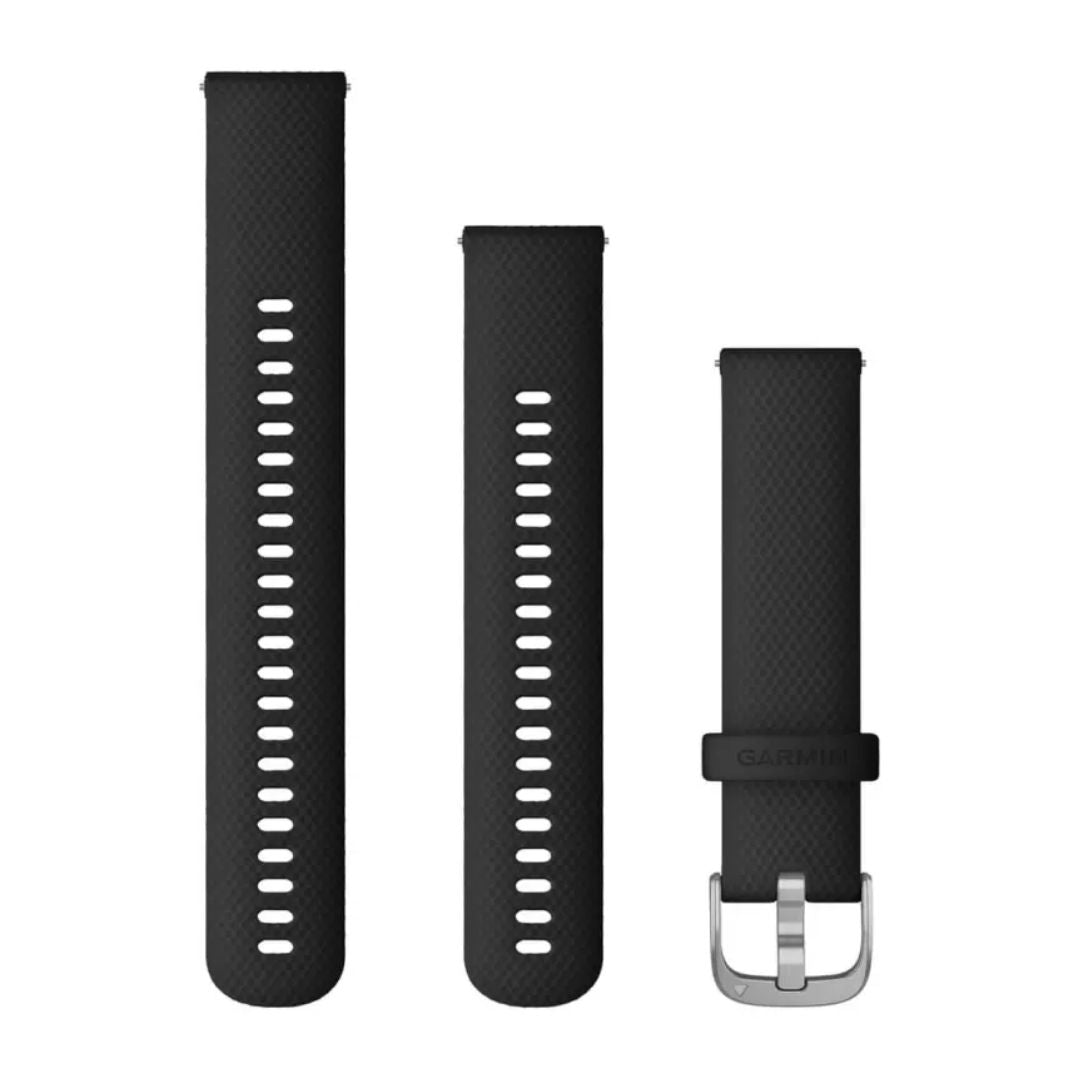Garmin Quick release -silikoniranneke 20mm, pikakiinnitys, musta, 010-12932-18