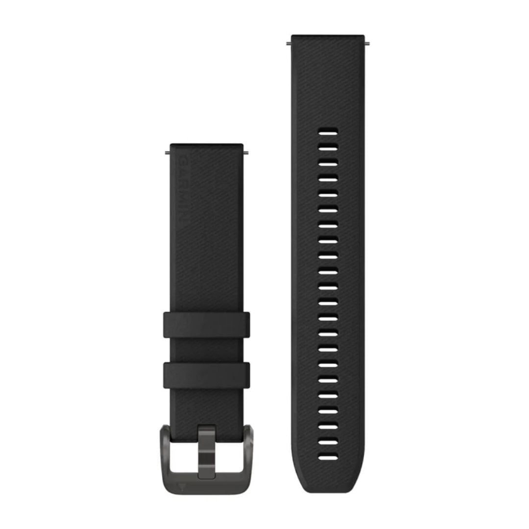 Garmin Quick release -silikoniranneke 20mm, pikakiinnitys, musta, 010-13114-00