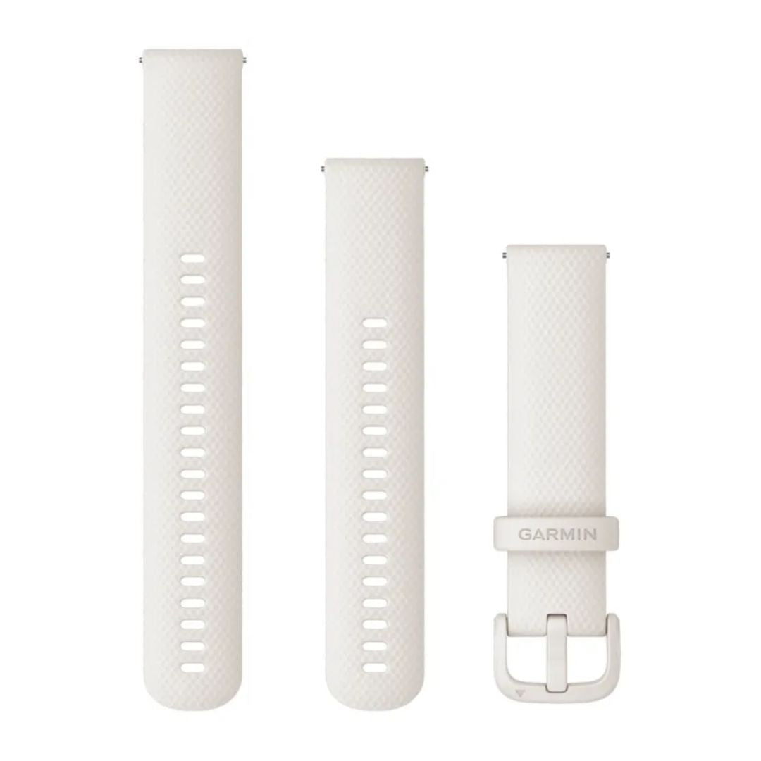 Garmin Quick release -silikoniranneke 20mm, pikakiinnitys, norsunluunvalkoinen, 010-12924-80