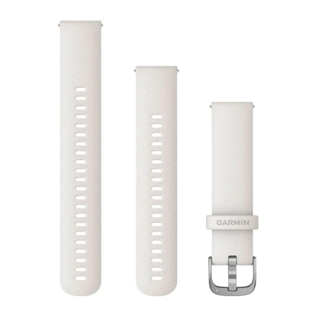 Garmin Quick release -silikoniranneke 20mm, pikakiinnitys, norsunluunvalkoinen, 010-12932-54