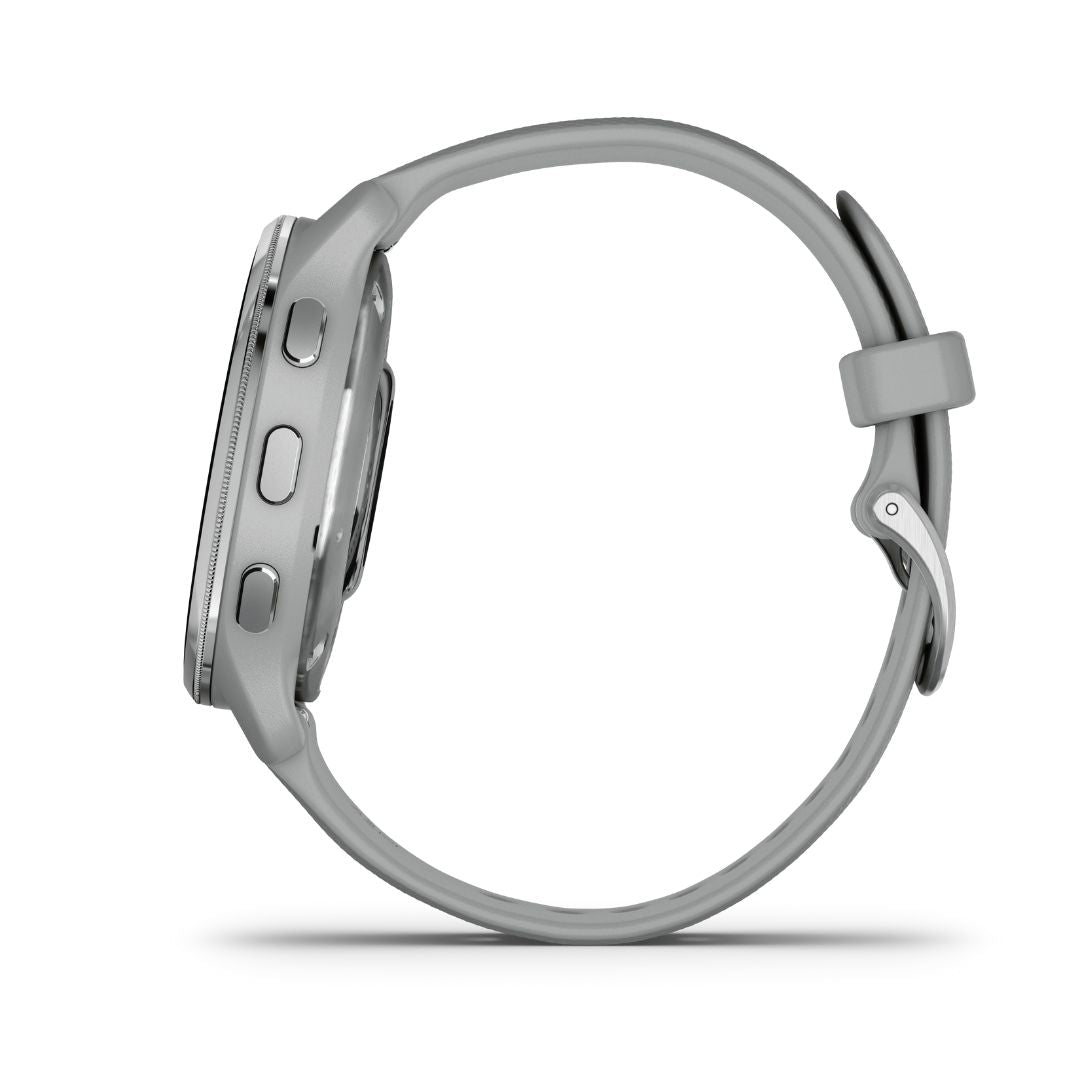Garmin Venu 2 Plus hopea ja puuterinharmaa, Amoled GPS-älykello 010-02496-10