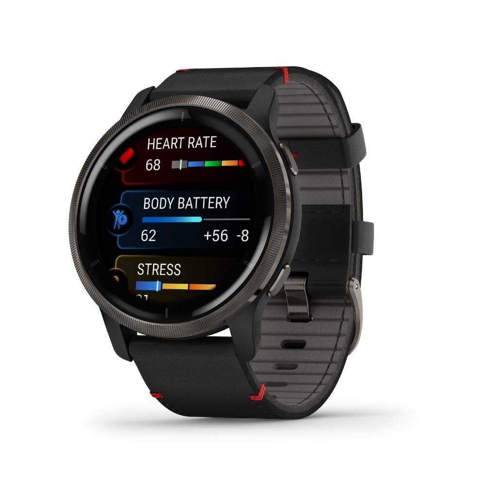 Garmin Venu 2 musta, Amoled GPS-älykello 010-02430-21 - Garmin - Laatukoru