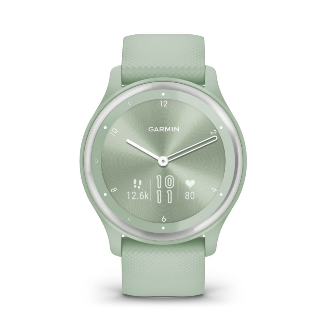Garmin Vivomove Sport mintunvihreä ja hopea 40 mm, hybridiälykello 010-02566-03