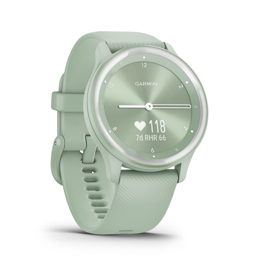 Garmin Vivomove Sport mintunvihreä ja hopea 40 mm, hybridiälykello 010-02566-03