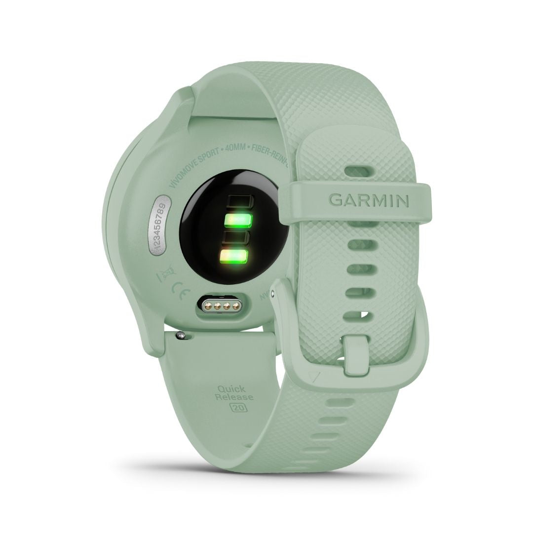 Garmin Vivomove Sport mintunvihreä ja hopea 40 mm, hybridiälykello 010-02566-03