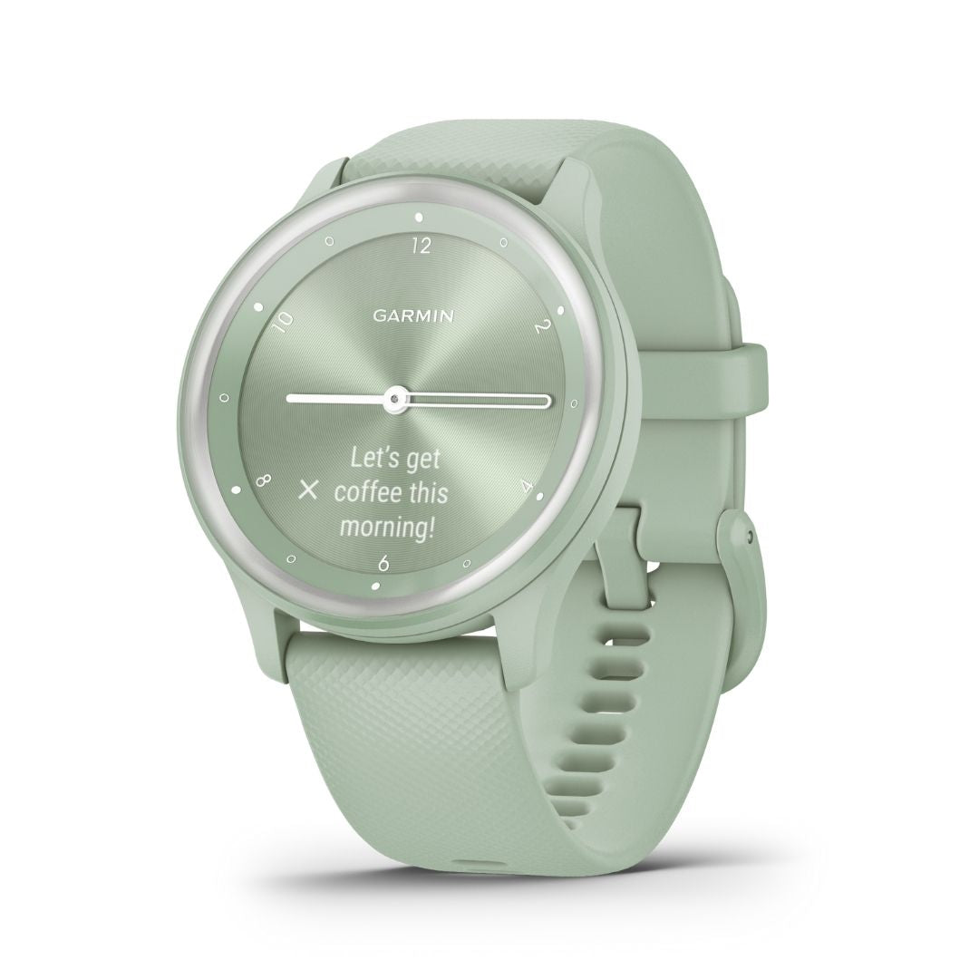 Garmin Vivomove Sport mintunvihreä ja hopea 40 mm, hybridiälykello 010-02566-03