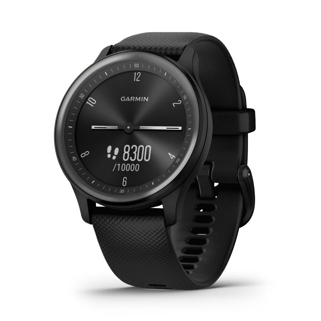 Garmin Vivomove Sport Black and Gray 40 mm Hybrid Smartwatch 010-02566