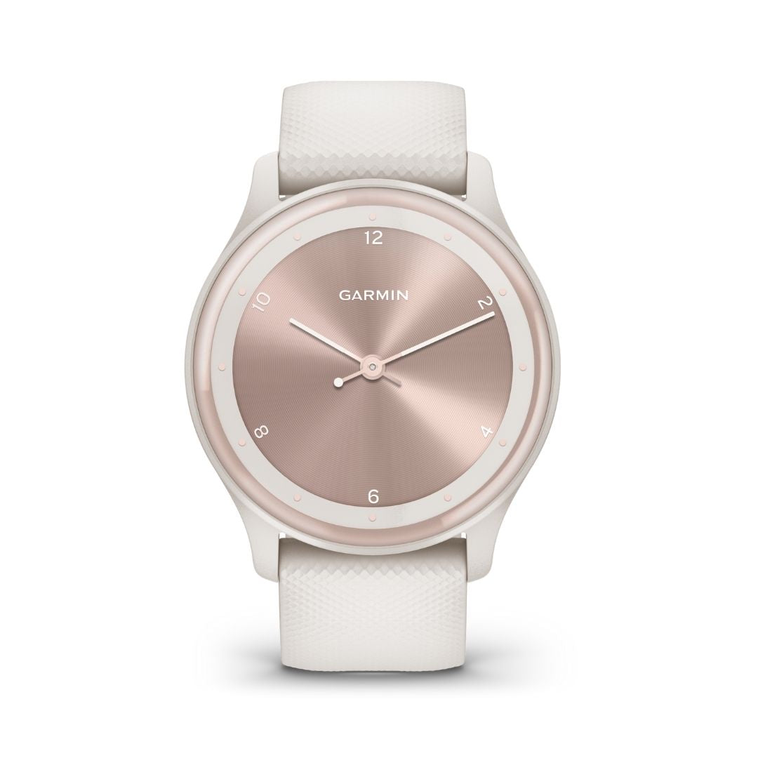Garmin Vivomove Sport persikkakulta ja norsunluunvalkoinen 40 mm, hybridiälykello 010-02566-01