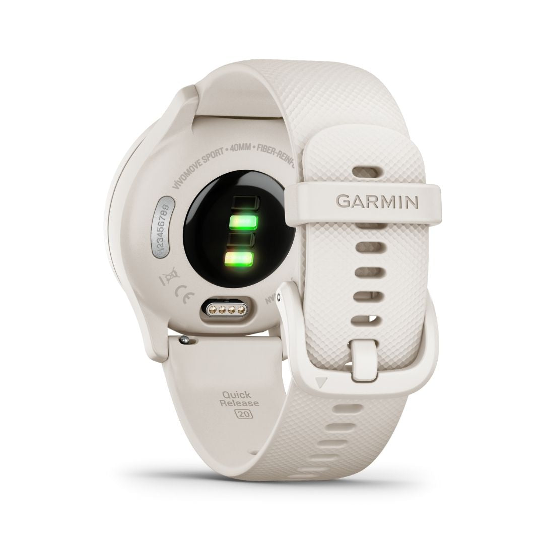 Garmin Vivomove Sport persikkakulta ja norsunluunvalkoinen 40 mm, hybridiälykello 010-02566-01