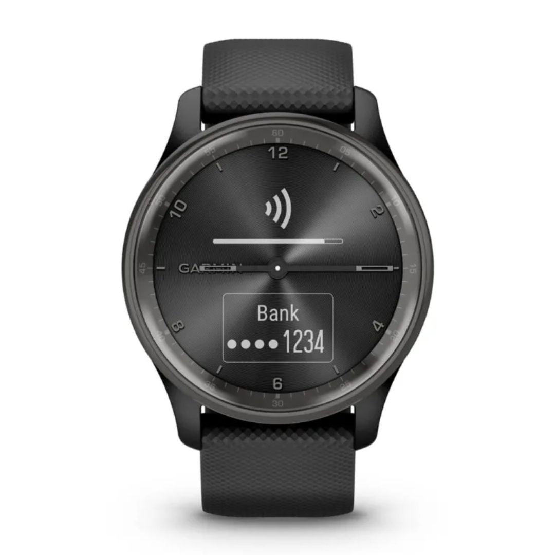 Garmin Vivomove Trend, grafiitinharmaa ja musta, hybridiälykello 010-02665-00