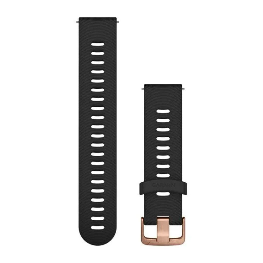 Garmin musta Quick release -silikoniranneke 20mm, pikakiinnitys, 010-11251-1H