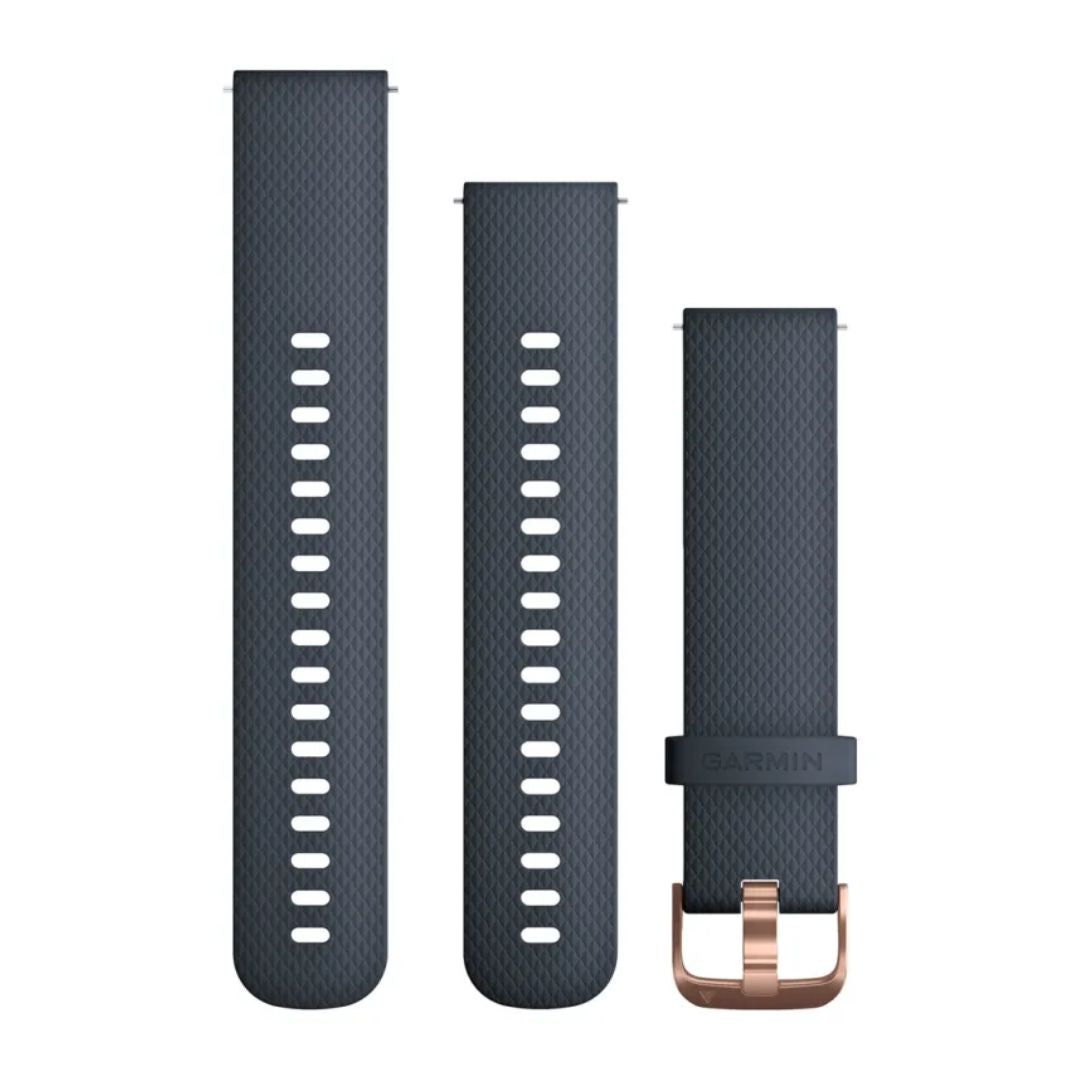 Garmin siniharmaa Quick release -silikoniranneke 20mm, pikakiinnitys, 010-12561-11