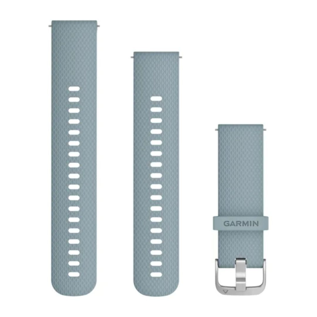 Garmin vaaleansininen Quick release -silikoniranneke 20mm, pikakiinnitys, 010-12691-06