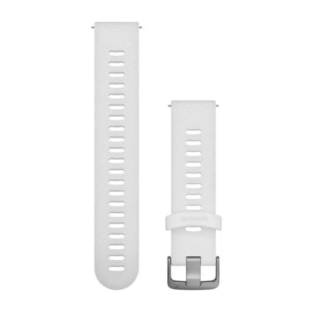 Garmin valkoinen Quick release -silikoniranneke 20mm, pikakiinnitys, 010-11251-1P