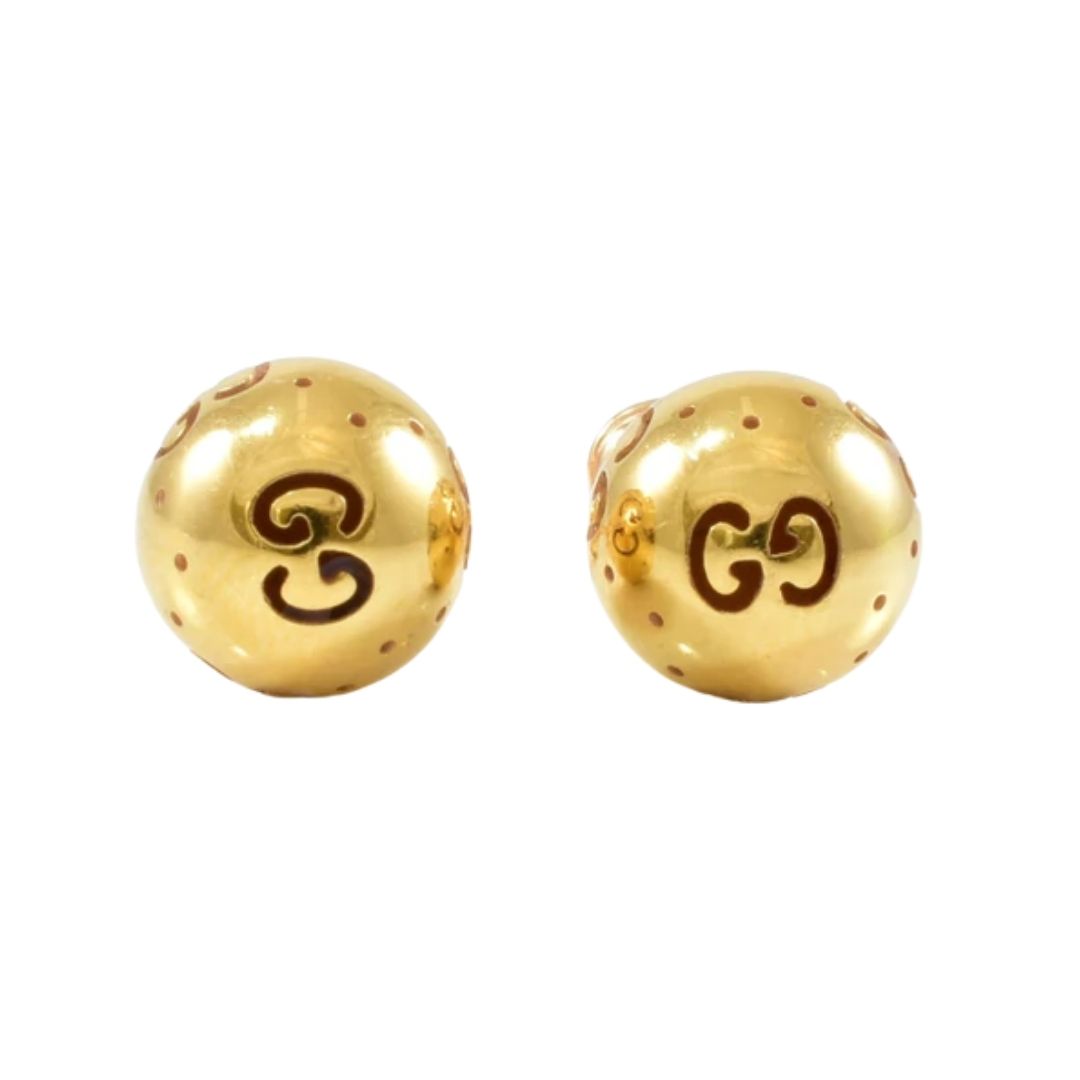Gucci Icon Bold Boule GG korvakorut, keltakultaa, 086YBD246503001