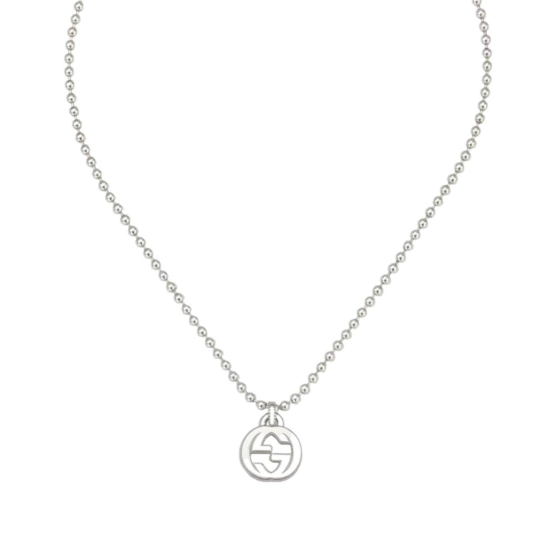 Gucci Interlocking G kaulakoru, hopeaa, 086YBB47921900100U