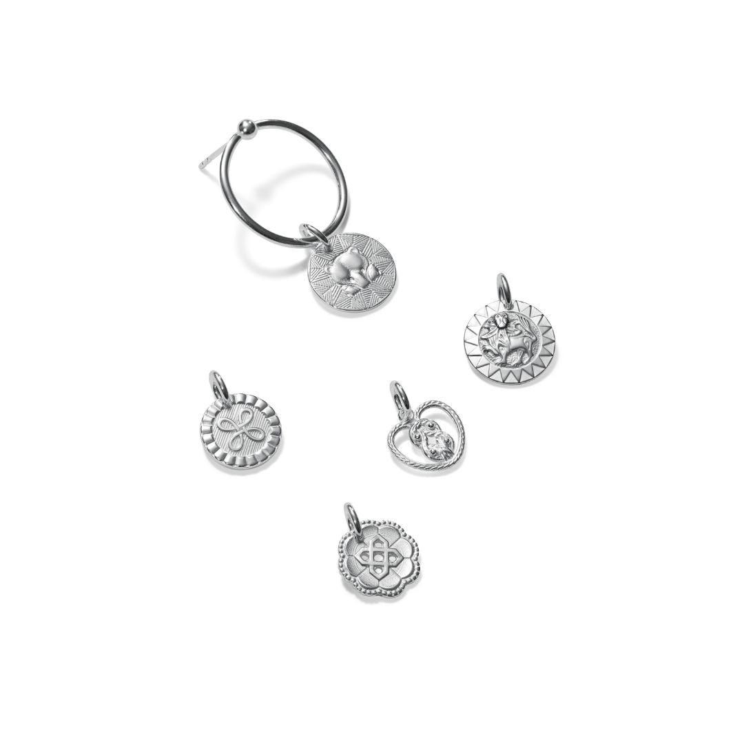 Kalevala Amuletti korvakorun rengaspari, hopea, Kalevala Originals