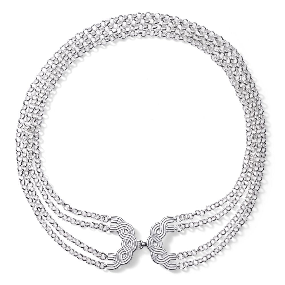 Kalevala Maiden of the North necklace long, silver, Kalevala Originals