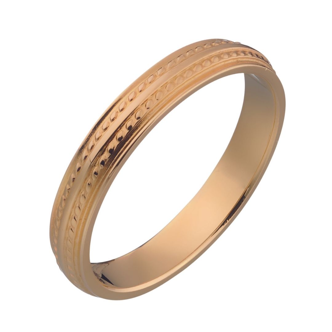 Kalevala Uskelan Isonkylä ring 3,5 mm, yellow gold, Kalevala Originals