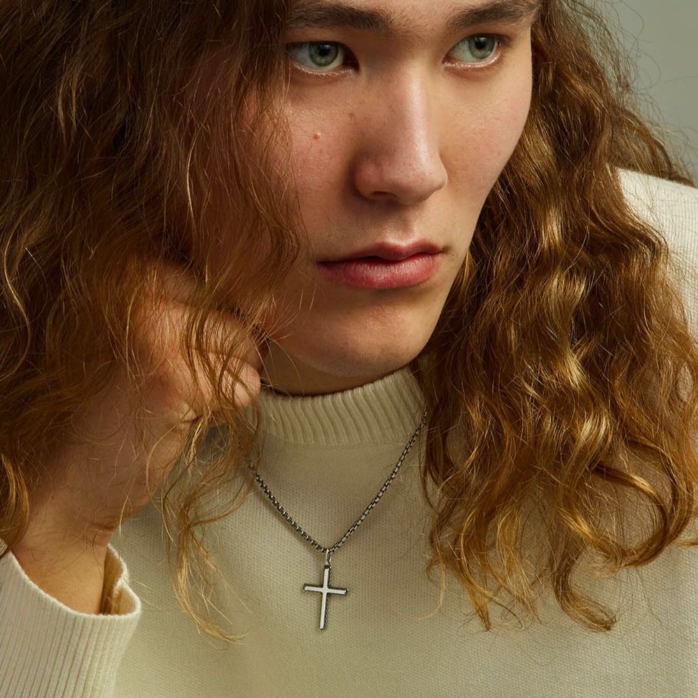 Kalevala Väinö Cross pendant, silver, Kalevala Originals