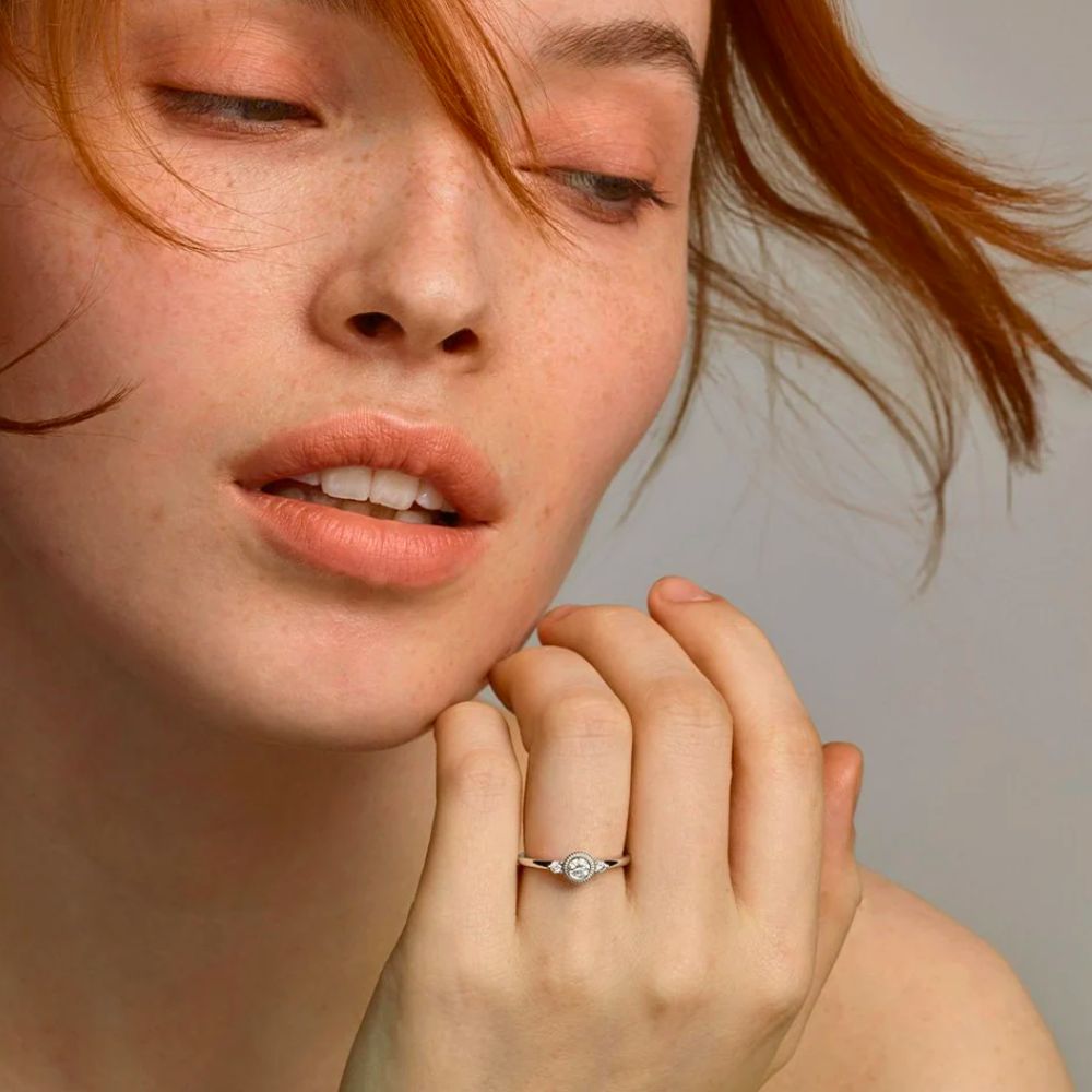 Kalevala Valittu sormus, 14K valkokultaa, 0,23ct, Kalevala Love, 541000003D